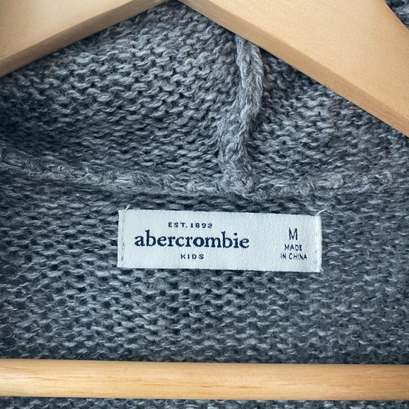 Abercrombie kids open hooded cardigan size 12 girls - Picture 3 of 5